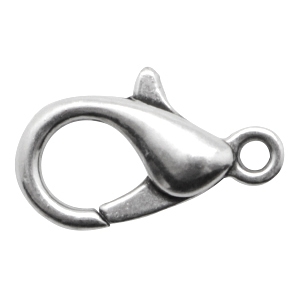 DQ lobster clasp 10mm Antique silver